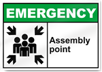 Assembly Point Emergency Signs