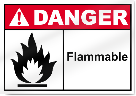 Flammable Danger Signs