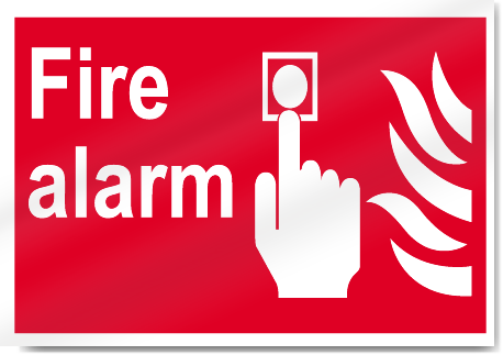 Fire Alarm Fire Signs