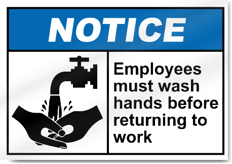 All Employees Must Wash Hands Sign Free