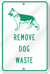 Remove Dog Waste Sign