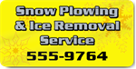Snow Plowing and Ice Removal Service Magnet