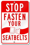 Stop Fasten Your Seatbelts Sign