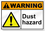 Dust Hazard Warning Sign
