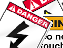 High Voltage Danger Signs