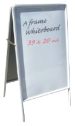 Make your markerboard really stand out with this white board.  Use the same liquid chalk or neon markers but against a white background.  Depending on your business location white my be much more suited than black.