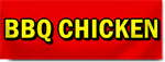 BBQ Chicken Block Lettering Banner