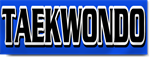 Taekwondo Block Lettering Banner