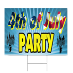 4th of July Party Sign