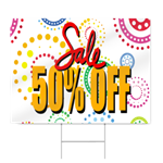 50% Off Sale Sign