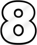 Number Eight Shaped Magnet