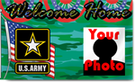 Army Welcome Home Banners with Photo