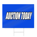 Auction Today Sign