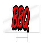 BBQ Block Lettering Sign