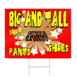 Big and Tall Sign