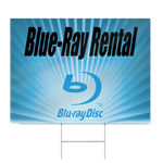 Blue Ray Rental Sign