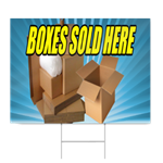 Boxes Sold Here Sign
