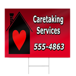 Caretaking Services Sign