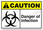 Danger Of Infection Caution Sign