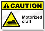 Motorized Craft Caution Signs