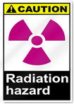 Radiation Hazard Caution Signs