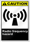 Radio Frequency Hazard Caution Signs