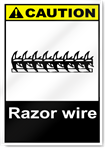 Razor Wire2 Caution Signs