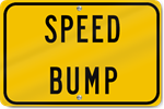Horizontal Speed Bump Sign