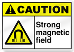 Strong Magnetic Field Caution Signs