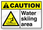 Water Skiing Area Caution Signs