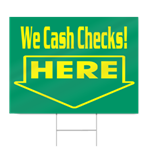Check Cashing Sign