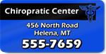 Blue Chiropractic Center Magnet