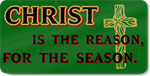 Christian Christmas Reason Magnetic Door Sign