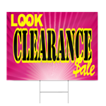 Custom Clearance Sale Sign