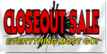 Closeout Sale Banners