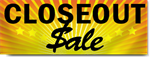 Closeout Sale Banners in Yellow