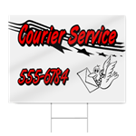 Courier Service Sign
