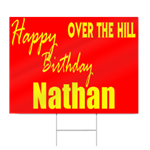 Custom Over the Hill Birthday Sign