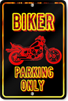 Biker Parking Only Novelty Sign