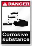 Corrosive Substance Danger Signs