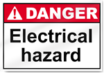Electrical Hazard Danger Signs
