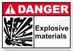 Explosive Materials Danger Signs
