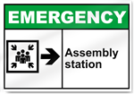 Assembly Station Right Emergency Sign