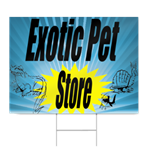Exotic Pet Store Sign