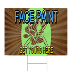 Face Paint Sign