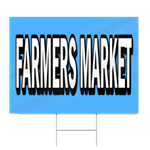 Farmers Market Block Lettering Sign