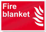 Fire Blanket Fire Signs