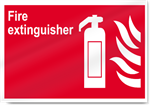 Fire Extinguisher Fire Sign