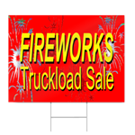 Fireworks Truckload Sale Sign