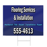 Flooring Services & Installation Sign